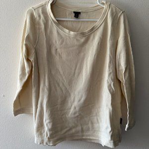 Women's Patagonia Waffle Knit Top - 3/4 Sleeve - Cream - Size Medium - NWOT